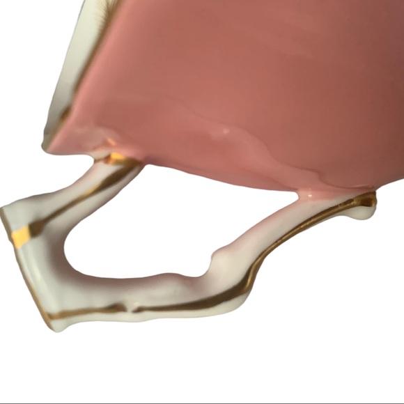 VTG AYNSLEY RARE England 1940’s Pink & Gold Leaf Filigree Crocus Teacup & Saucer - Picture 11 of 11